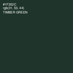 #1F352C - Timber Green Color Image